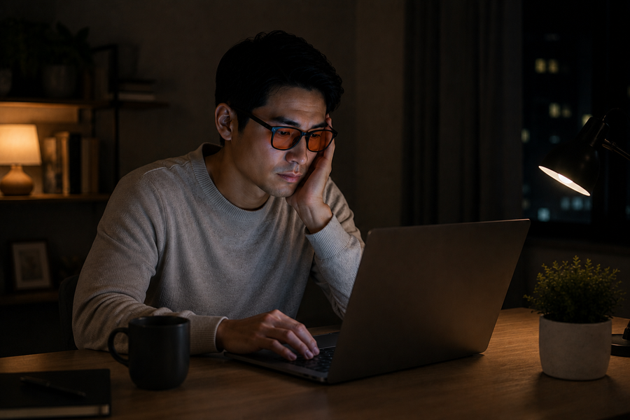 Filters light without control over body's natural rhythm.
