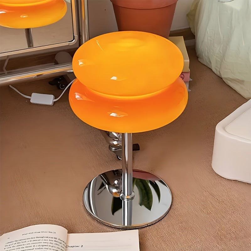 Glass Mushroom Table Lamp, USB 3-Color Dimmable