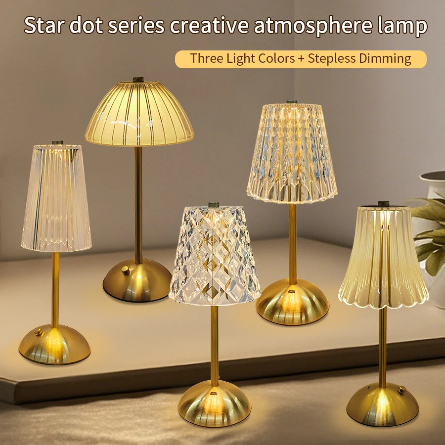 Crystal Touch Table Lamp