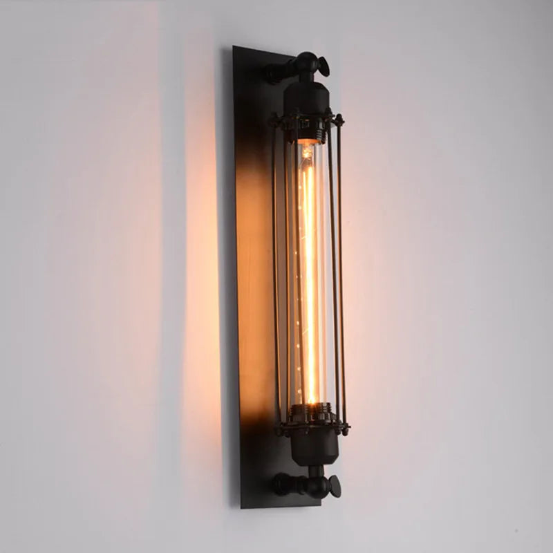 Retro Industrial Iron Wall Light