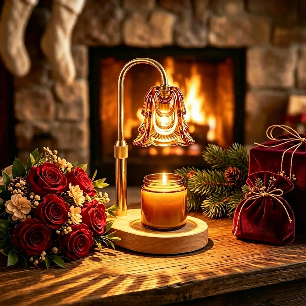 Flower Glass Candle Warmer Lamp