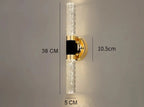 Gold Pipe Acrylic Wall Sconce