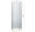 Ribbed Cylinder Glass Candle Holder