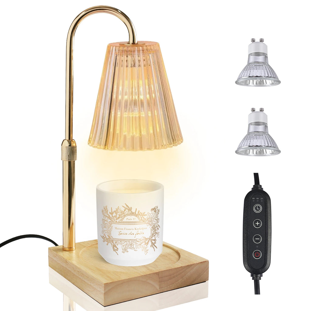 Flower Glass Candle Warmer Lamp