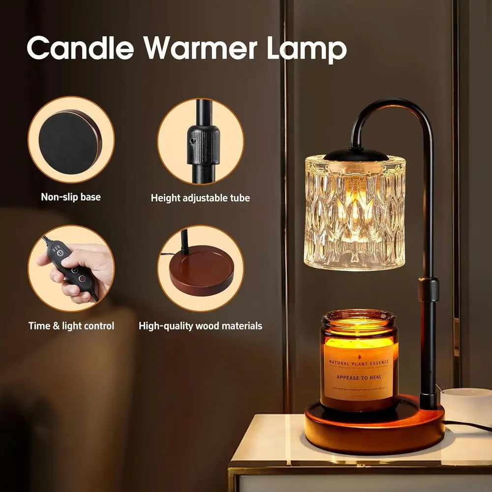 Candle Warmer Lamp with Timer and Dimmer