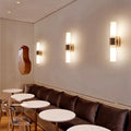 Gold Pipe Acrylic Wall Sconce