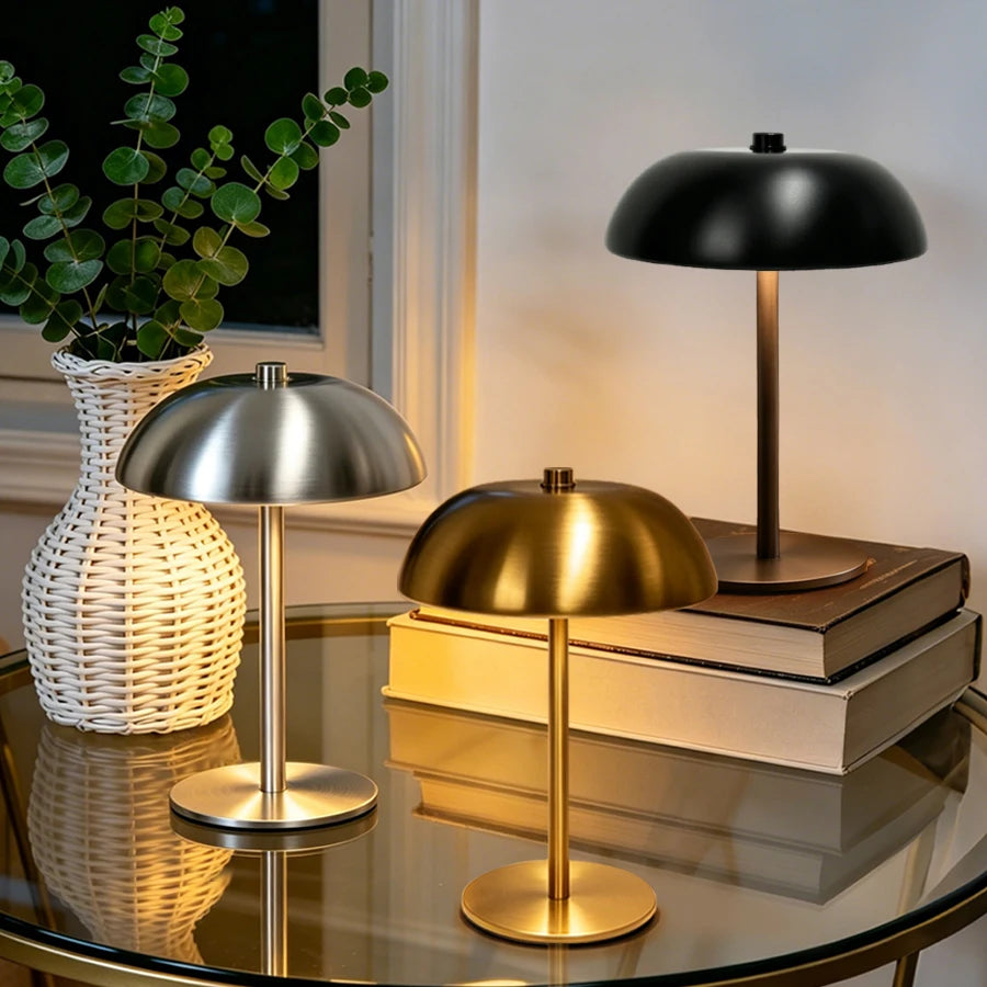 Cordless Mushroom Table Lamp