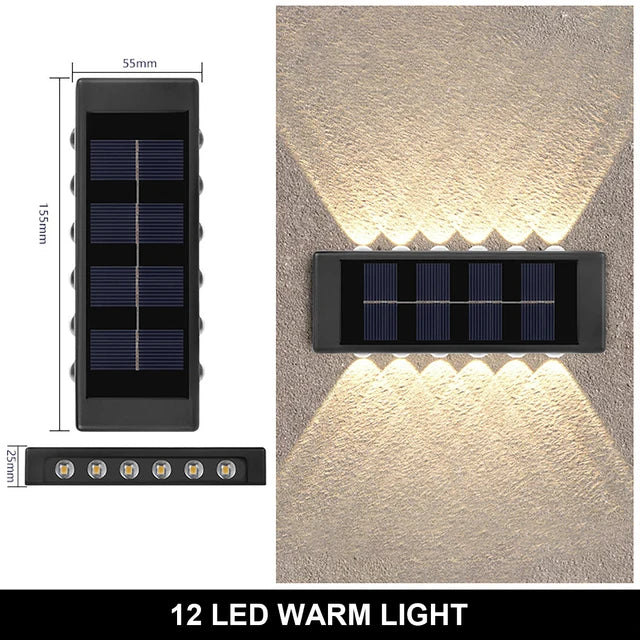 Solar Up and Down Wall Lights