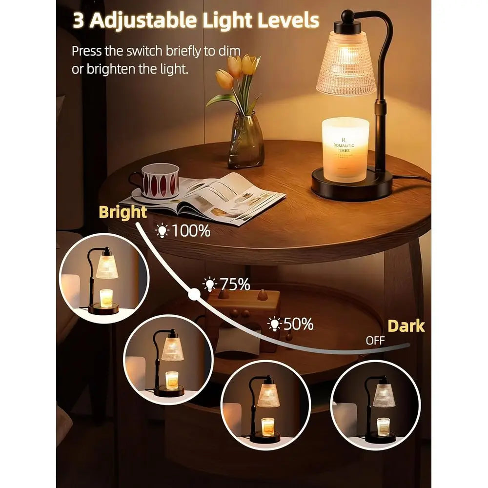 Adjustable Candle Warmer Lamp, 2 Bulbs