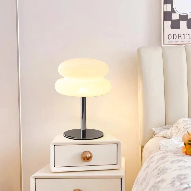 USB Mushroom Table Lamp, White