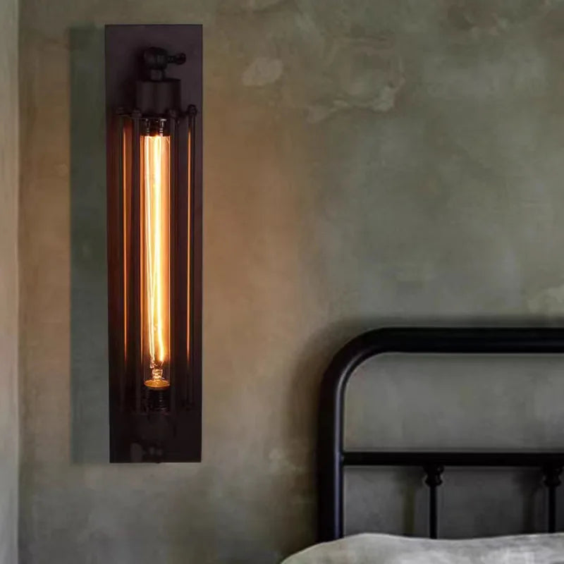 Retro Industrial Iron Wall Light