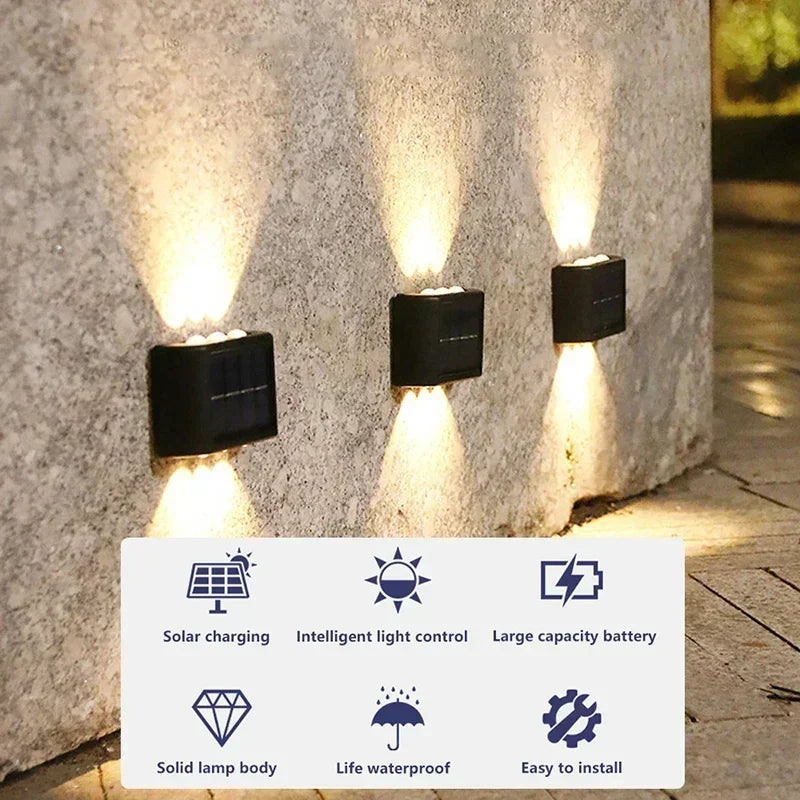 Solar Up and Down Wall Lights