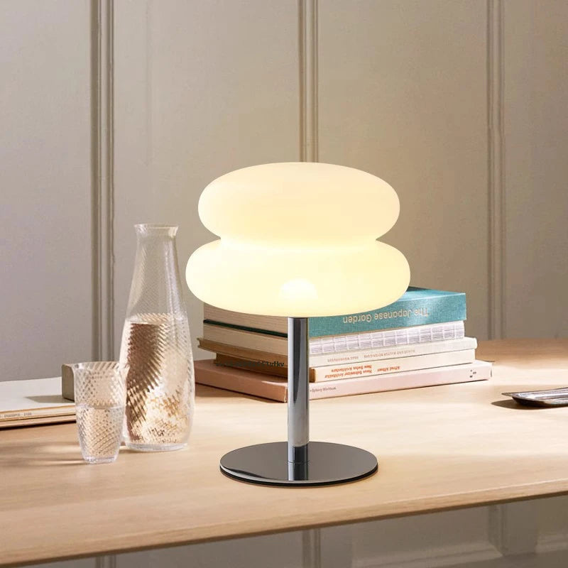 USB Mushroom Table Lamp, White