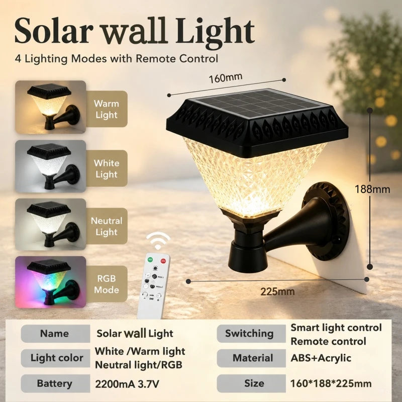 Solar Lantern Wall and Post Light