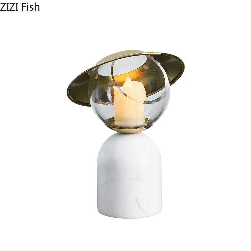 Marble Circle Candle Holder