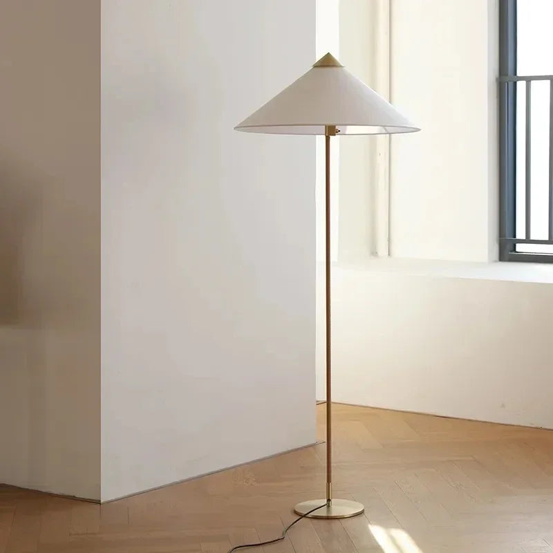 Rattan Woven Floor Lamp, Handmade Standing Corner Light