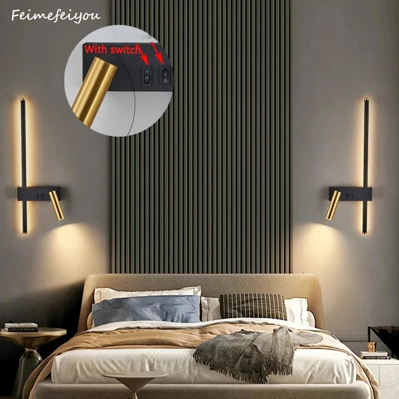 Wall Sconce with Reading Spotlight