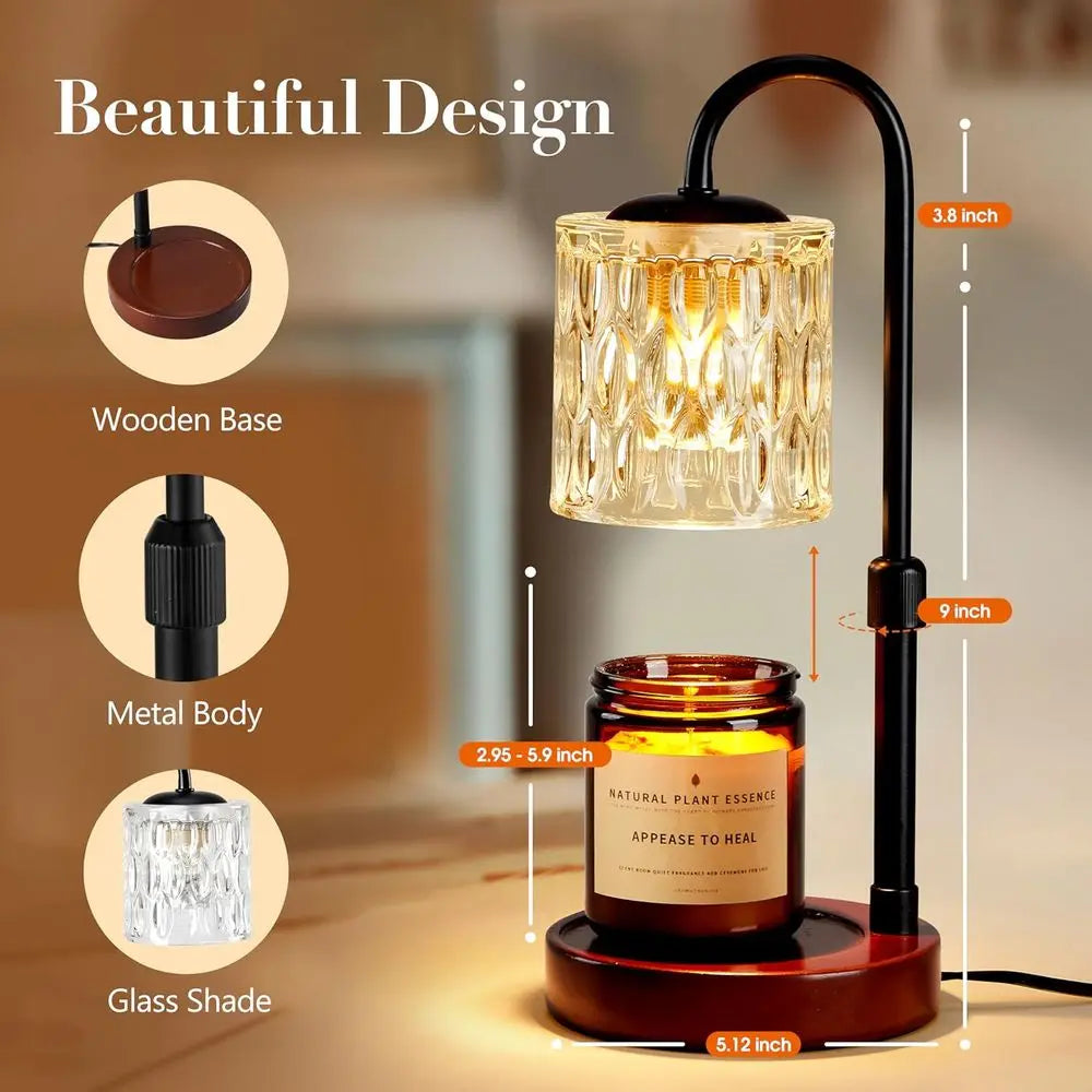 Candle Warmer Lamp with Timer and Dimmer