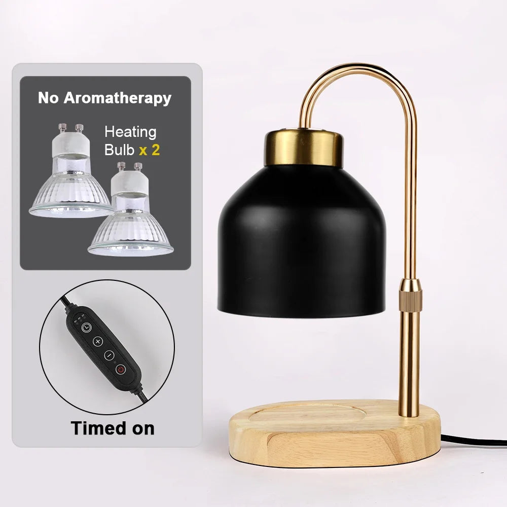 Black Dome Candle Warmer Lamp