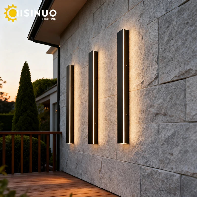Outdoor Linear Wall Light IP67, Dimmable LED Facade Bar