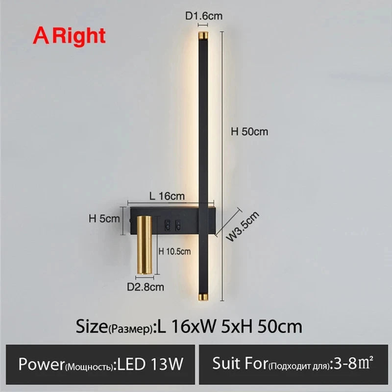 Wall Sconce with Reading Spotlight