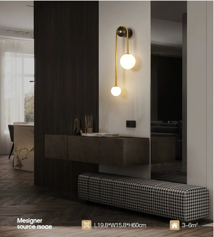Frosted Flute Wall Sconce, 12W Gold Vanity Light