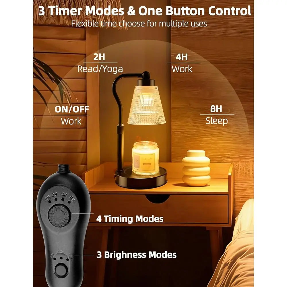 Adjustable Candle Warmer Lamp, 2 Bulbs