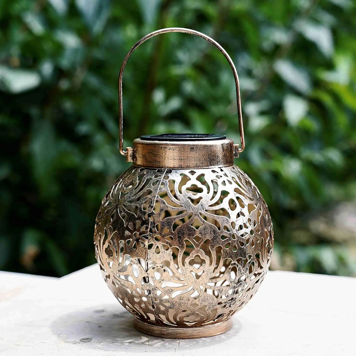 Moroccan Solar Hanging Lanterns, Waterproof Outdoor LED Lights