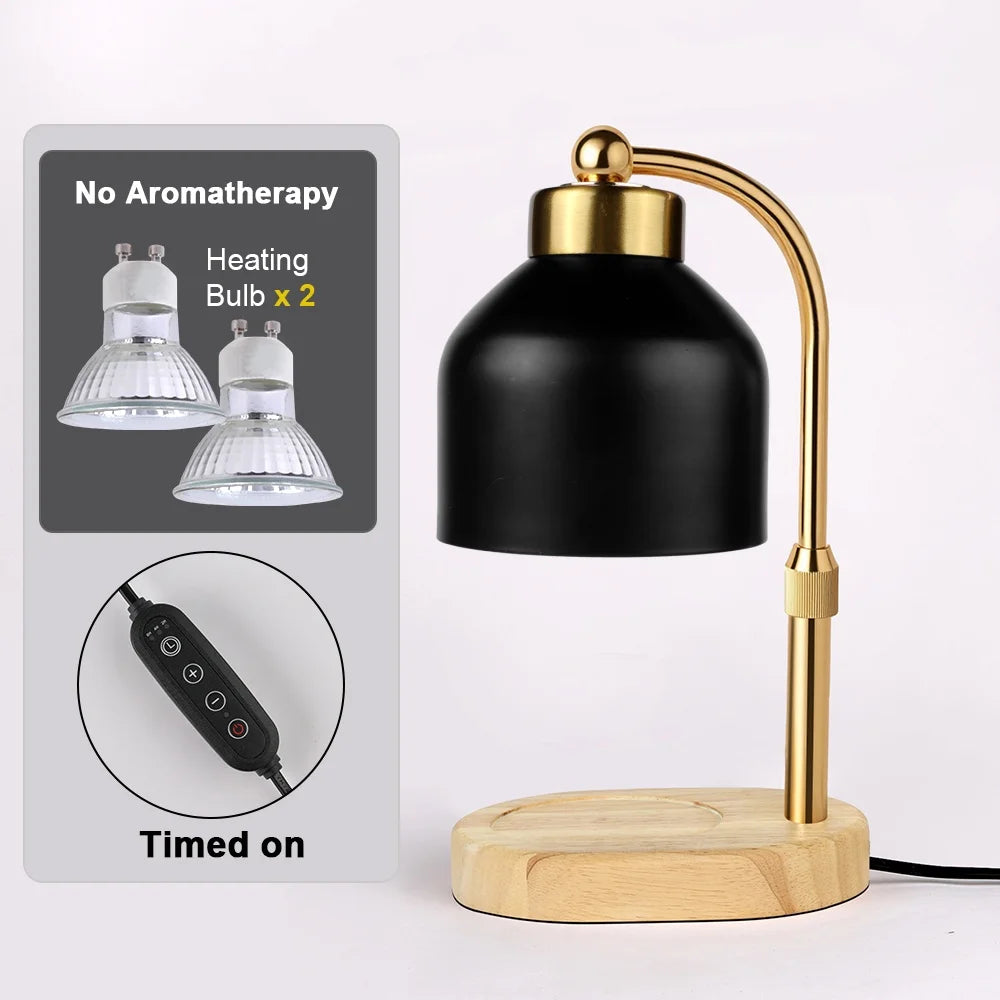 Black Dome Candle Warmer Lamp