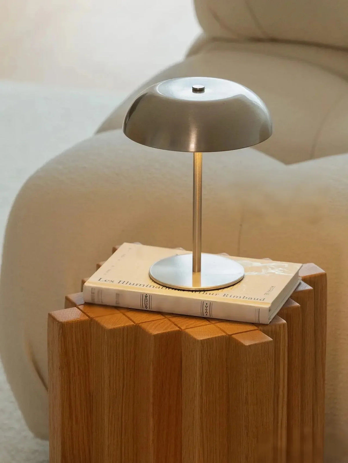 Mushroom Table Lamp, Cordless Touch Dimmable Bedside