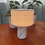Cordless Marble Table Lamp, Rechargeable Bedside Light