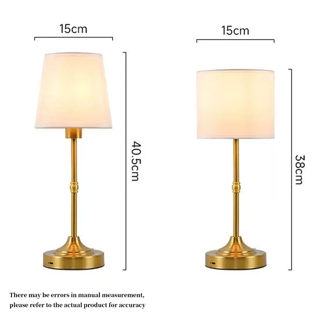 Cordless Fabric Bedside Lamp
