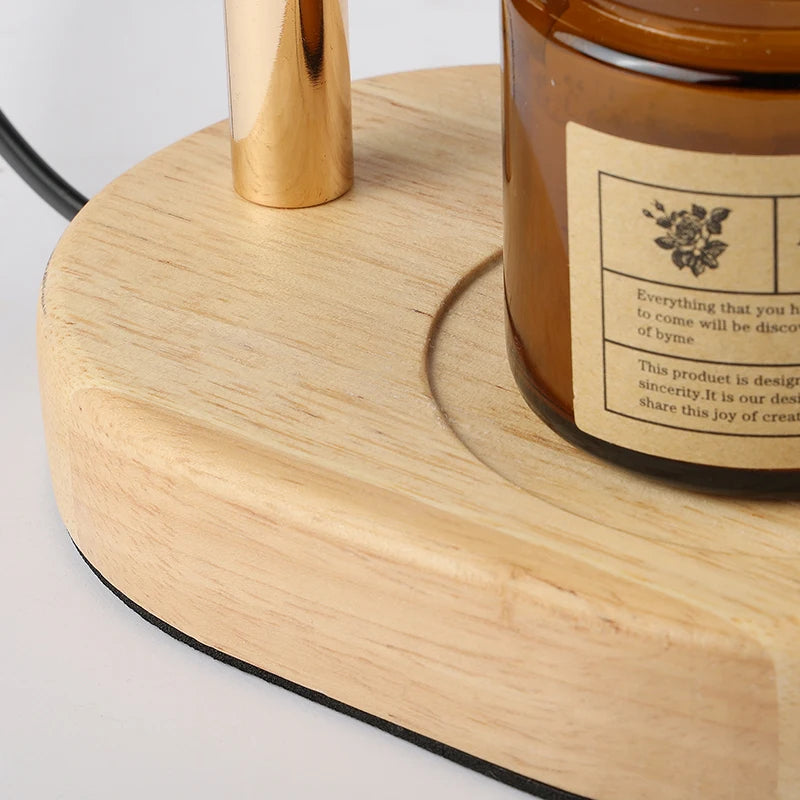 Glass Shade Candle Warmer Lamp
