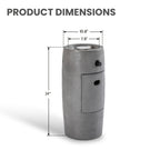 Propane Fire Column 40000 BTU, Outdoor Gas Fire Pit with Cover