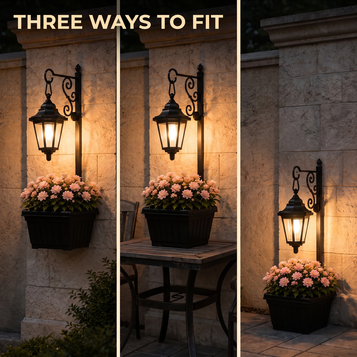 Wall mounted, freestanding or floor standing