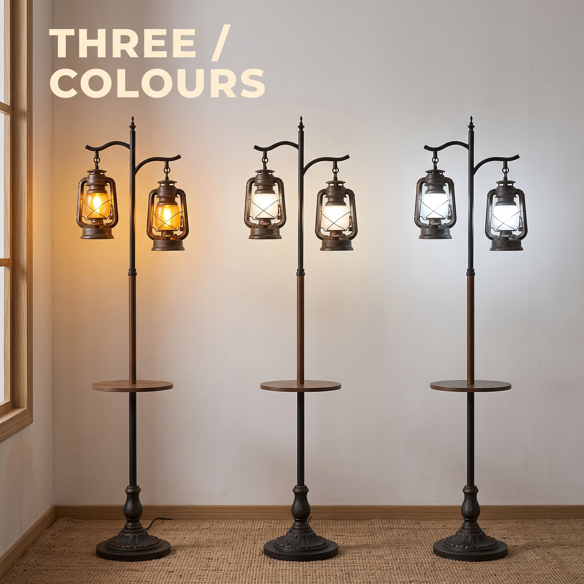 Three colour temperatures