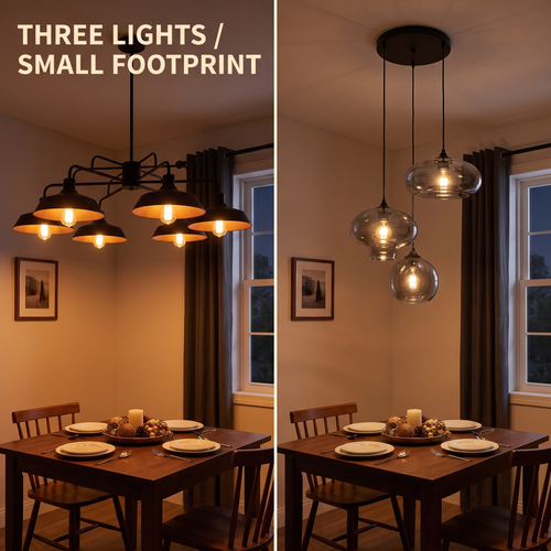 Three lights in a compact footprint