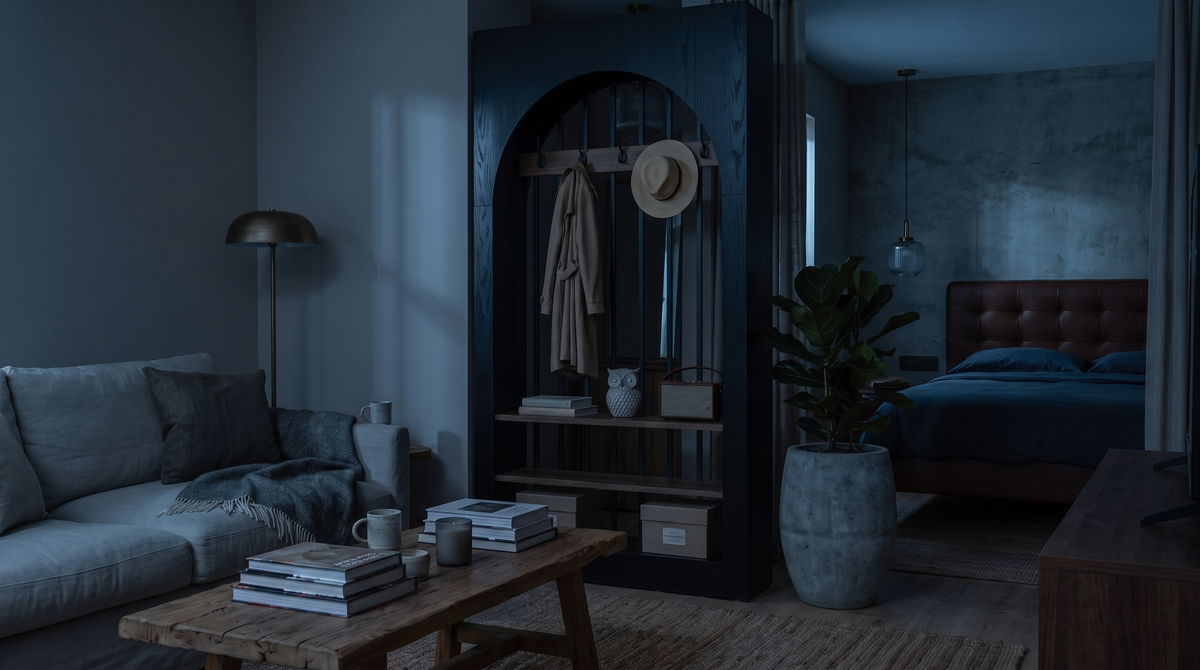 F-babefore the same studio flat unlit