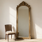 Full height shown beside a dining chair for scale