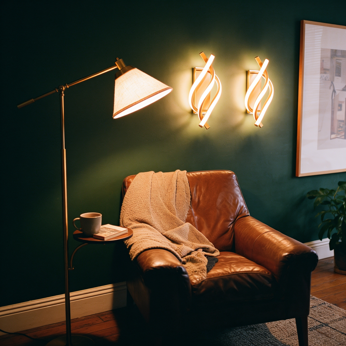 Living room, beside a chair