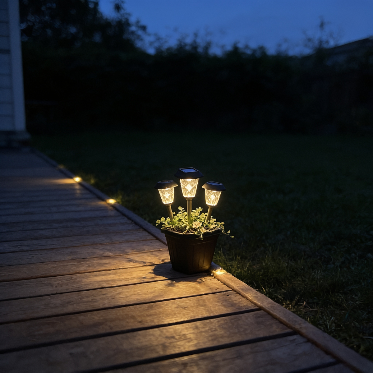 Decking, at the edge